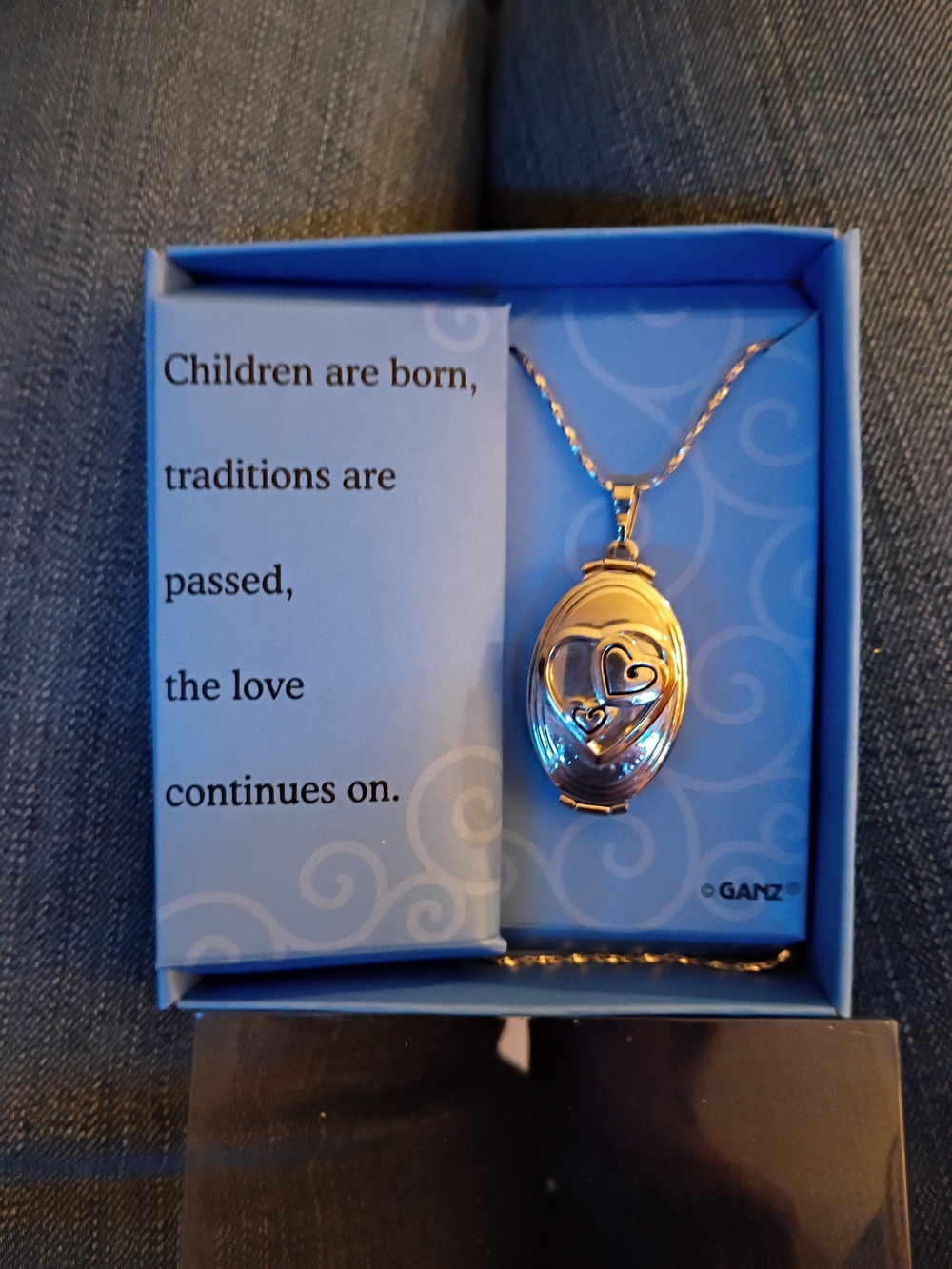 GANZ Gold-Tone Heart Locket Necklace with Chain